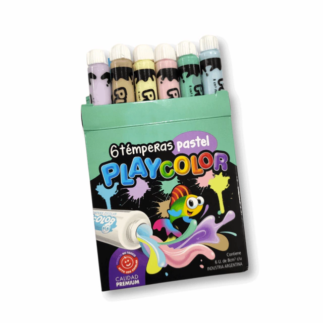 TEMPERA PLAYCOLOR X6 PASTEL BULTO X60 ESTUCHES