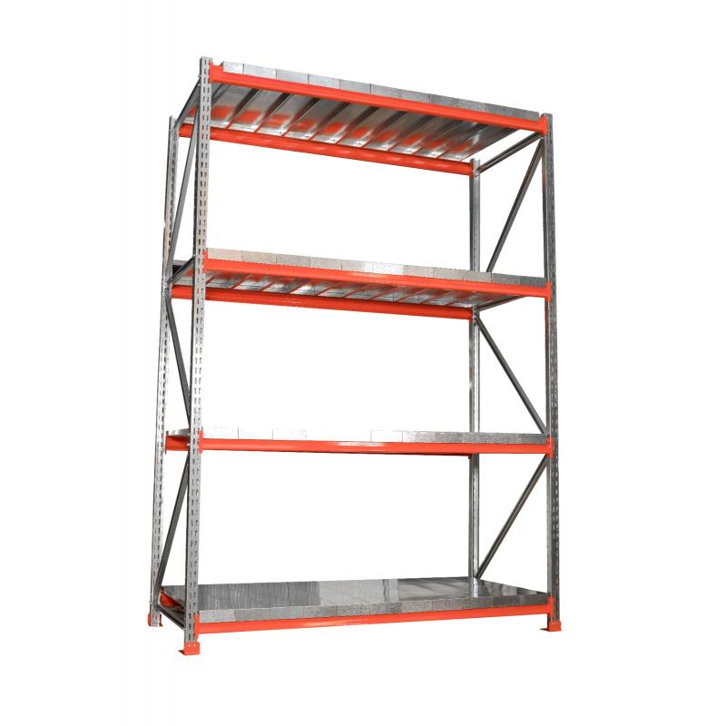 Rack 2 x 0.60 x 2 Inicial con 3 niveles de carga Picking Manual p/500 Kg x nivel de carga con tablillas Galvanizadas