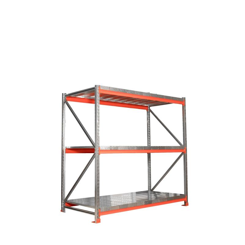 Rack 2 x 0.60 x 2 Inicial con 3 niveles de carga Picking Manual p/500 Kg x nivel de carga con tablillas Galvanizadas