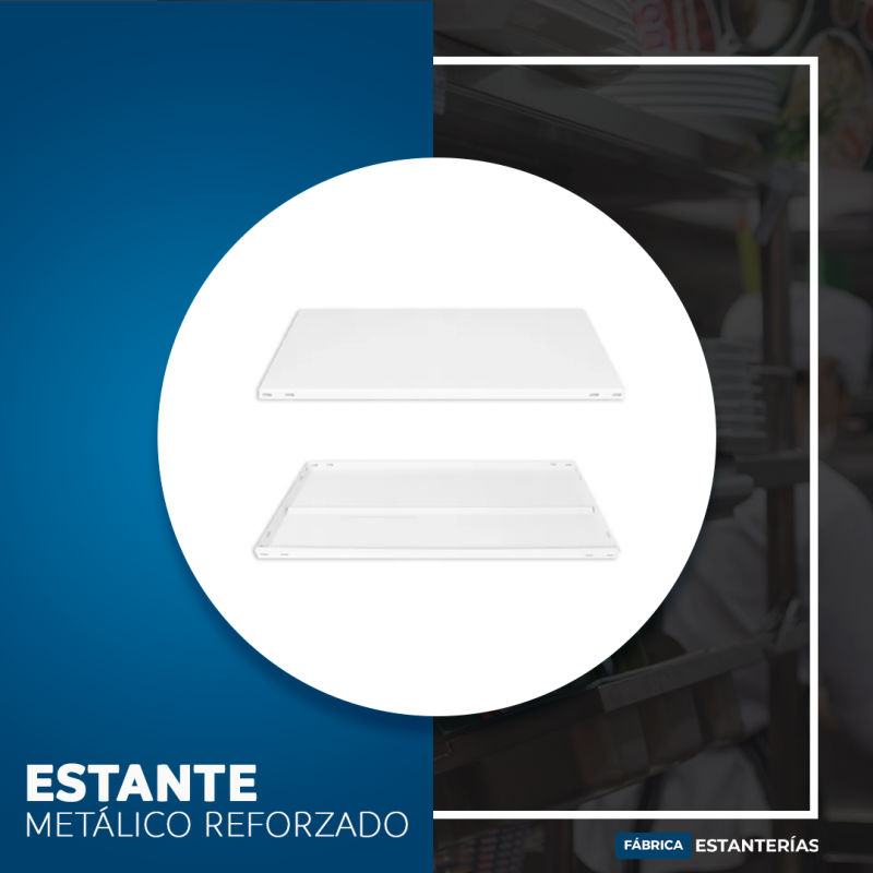 Estante de 90x42 soporta 75 kg - Estante Metalico - Epoxi Horneado