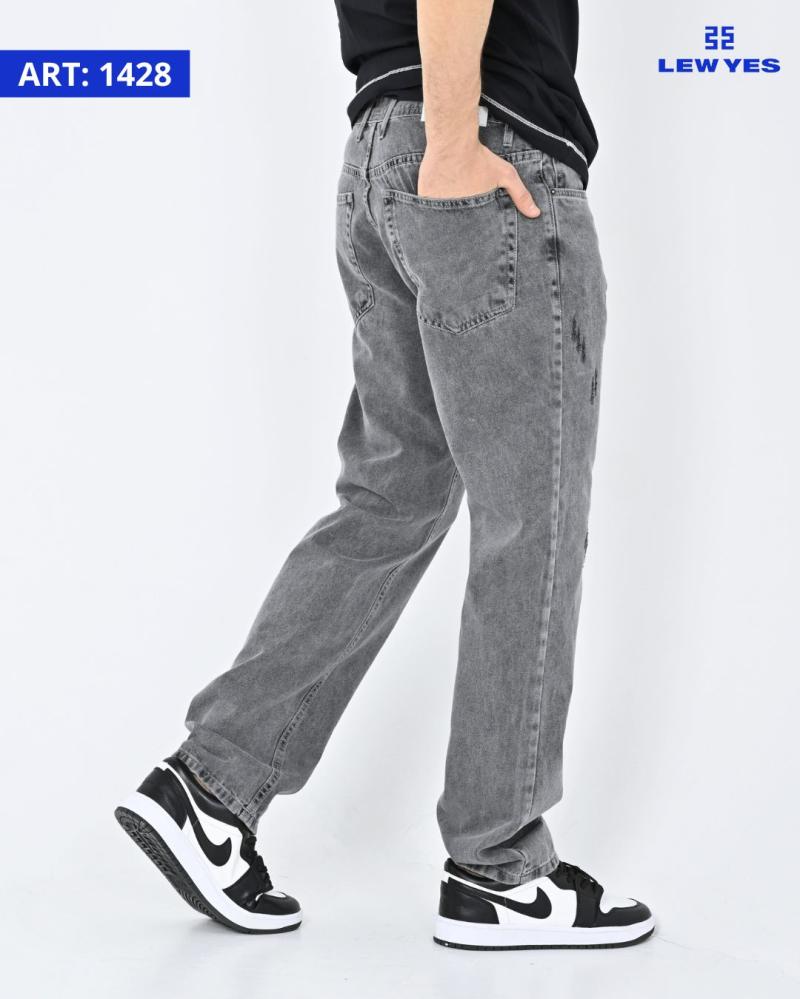 LEW & YES JEAN RECTO GRIS C/ROT. V25