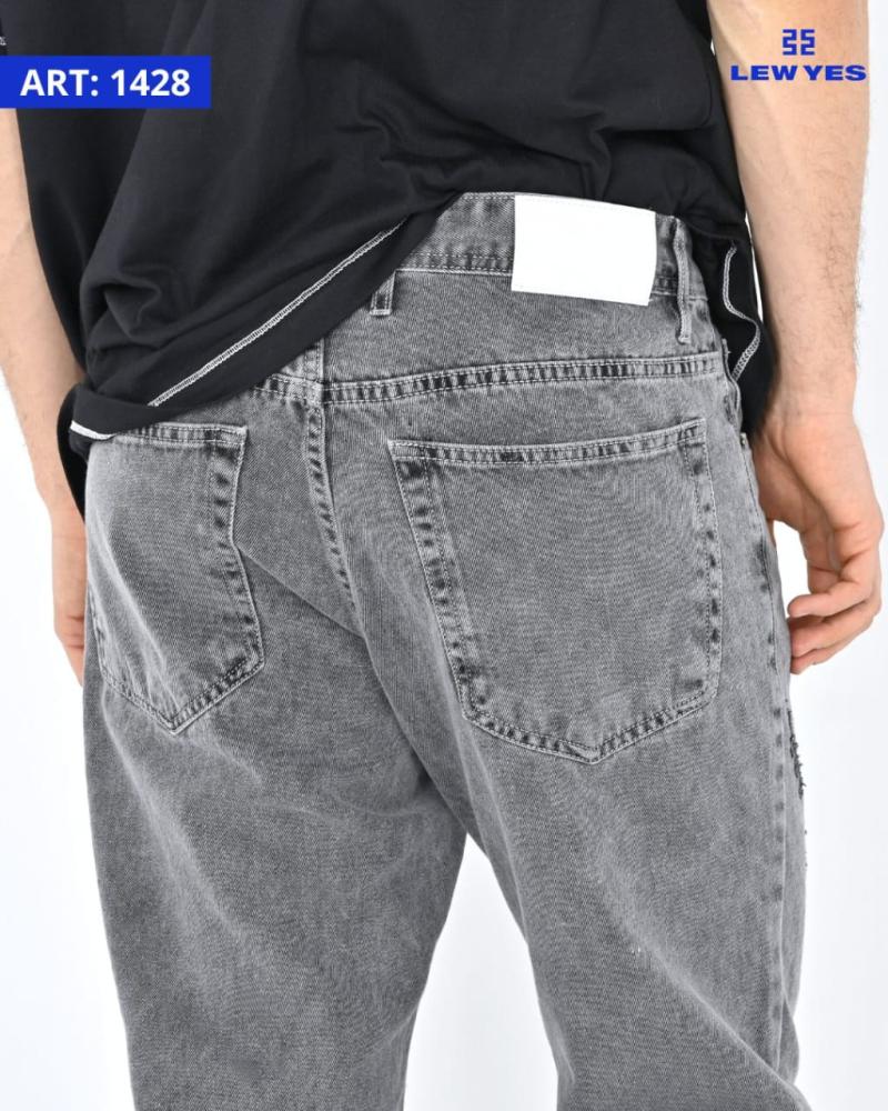 LEW & YES JEAN RECTO GRIS C/ROT. V25