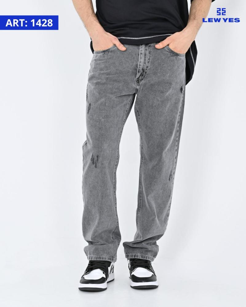 LEW & YES JEAN RECTO GRIS C/ROT. V25