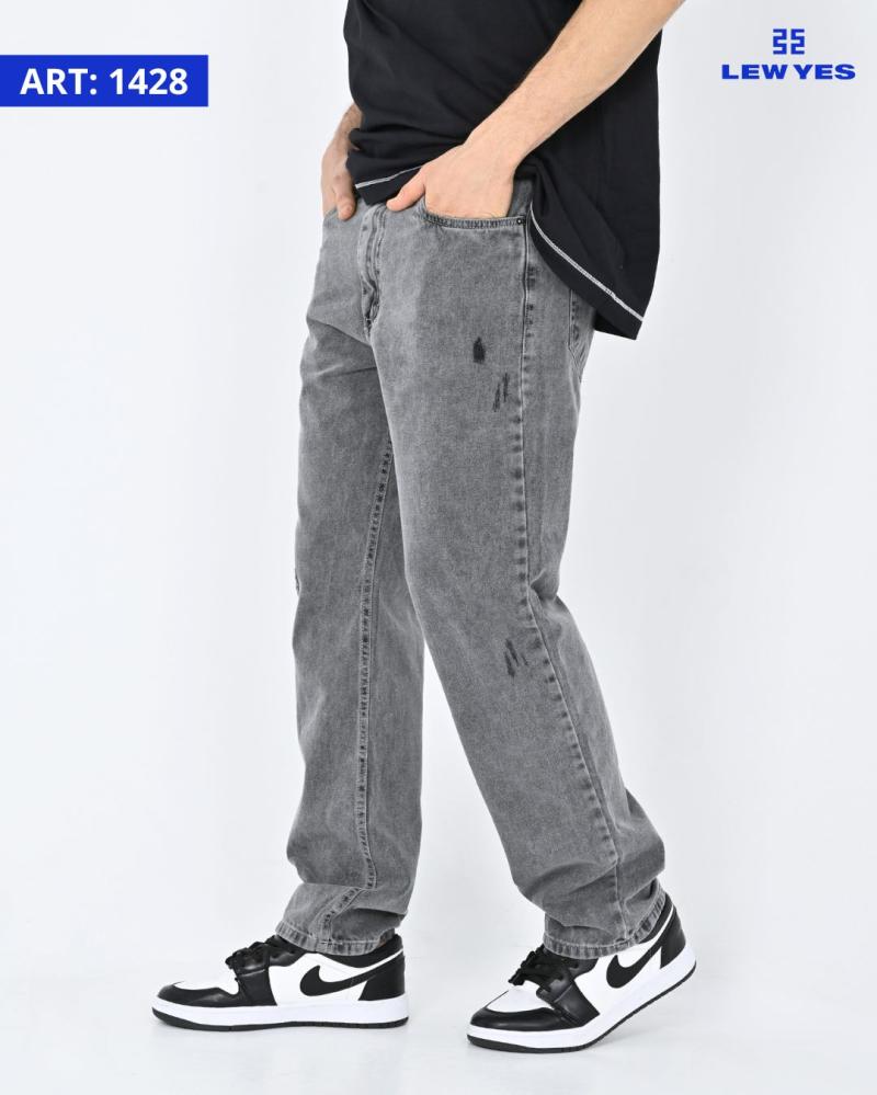 LEW & YES JEAN RECTO GRIS C/ROT. V25