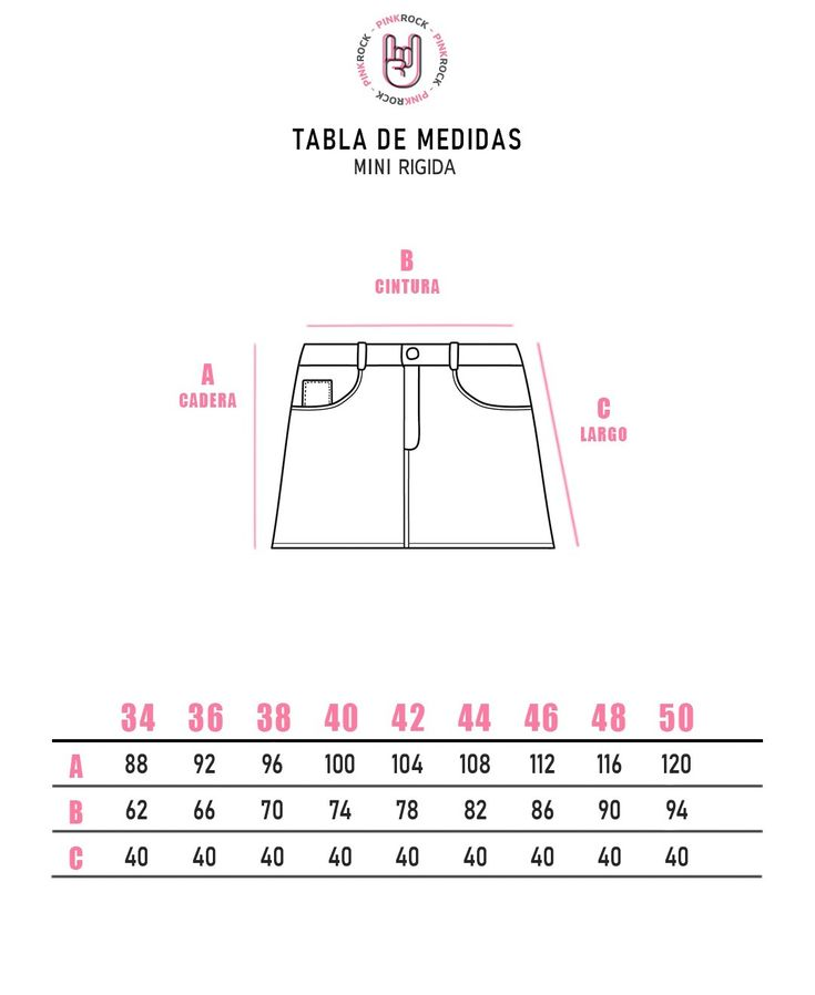 PINK ROCK MINIFALDA OKLAHOMA TACHAS V25