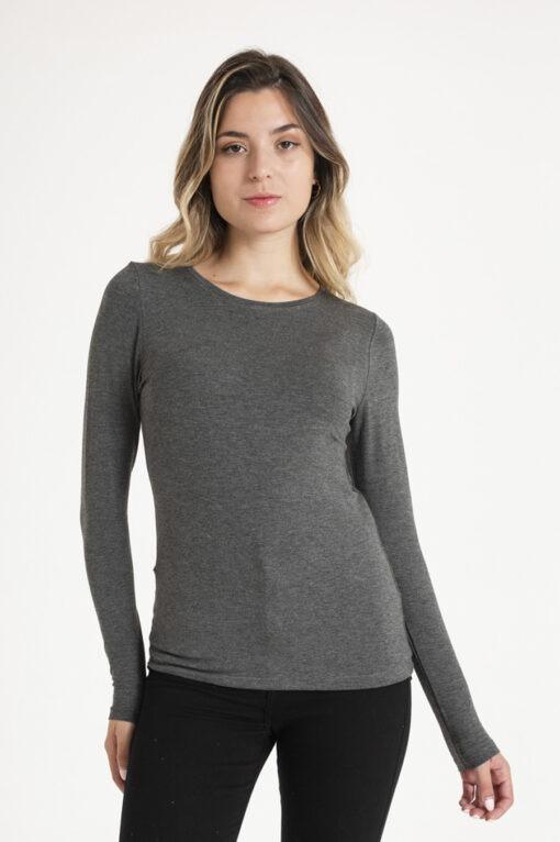 KYHARA REMERA MODAL M/LARGA BASICA