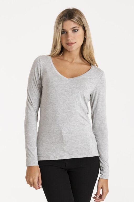 KYHARA REMERA BASICA V M/LARGA