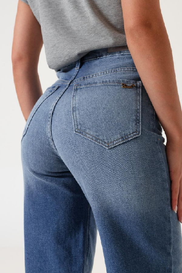 SURAH JEANS WIDE LEG ROMOLA PLUS (TALLE ESPECIAL)  V26