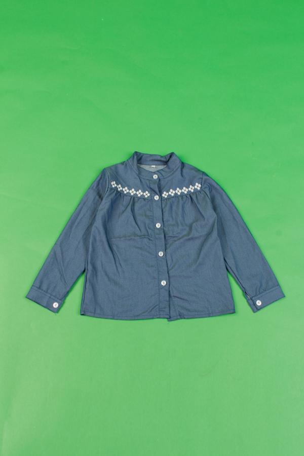 PINK MANIA CAMISA M/L BORD. FLORES