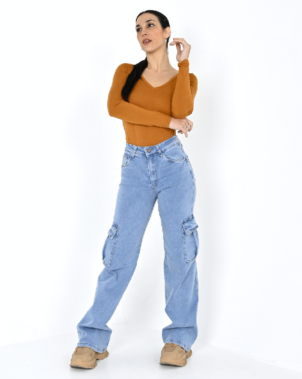 DIWAY JEANS WIDE LEG CARGO CARLA W24