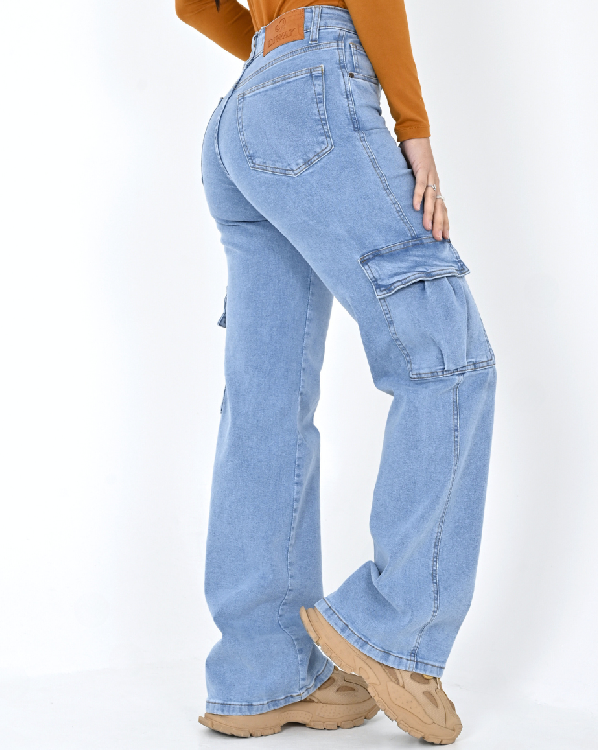 DIWAY JEANS WIDE LEG CARGO CARLA W24