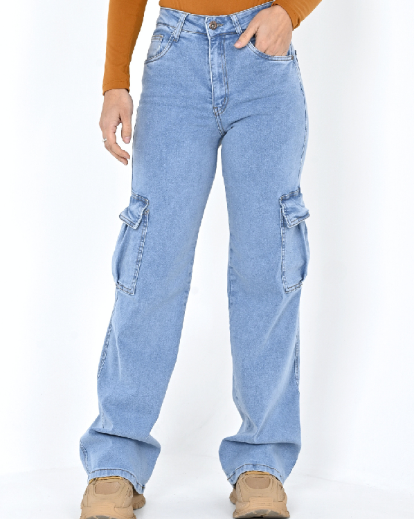 DIWAY JEANS WIDE LEG CARGO CARLA W24