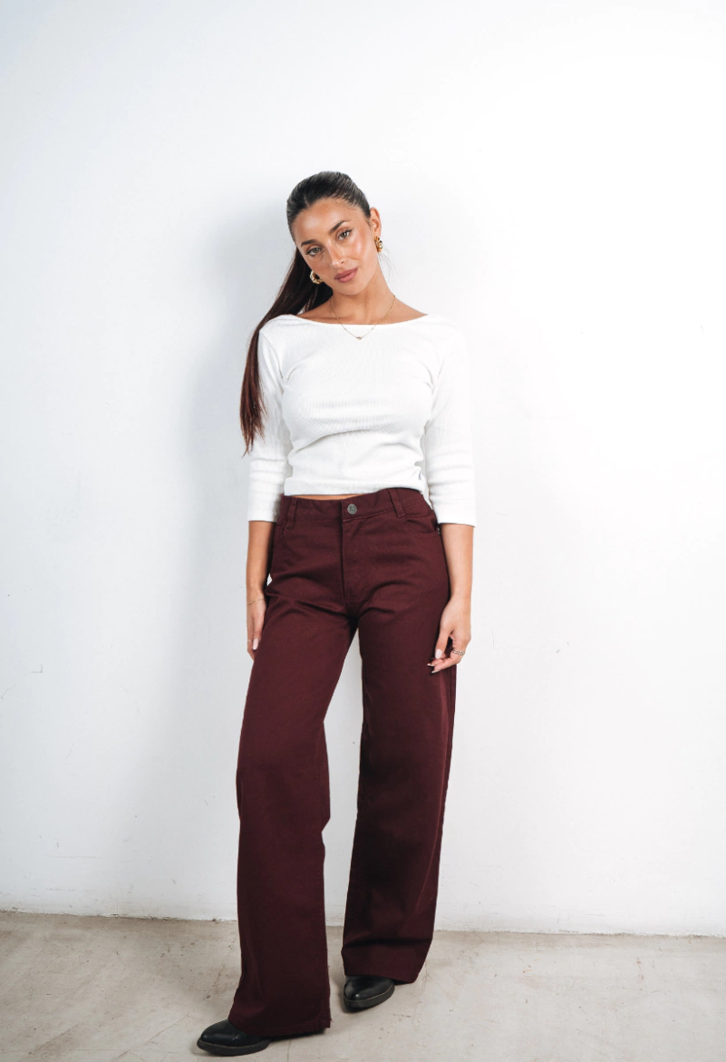 PINK ROCK JEANS WIDE CLASSIC BOISE V26