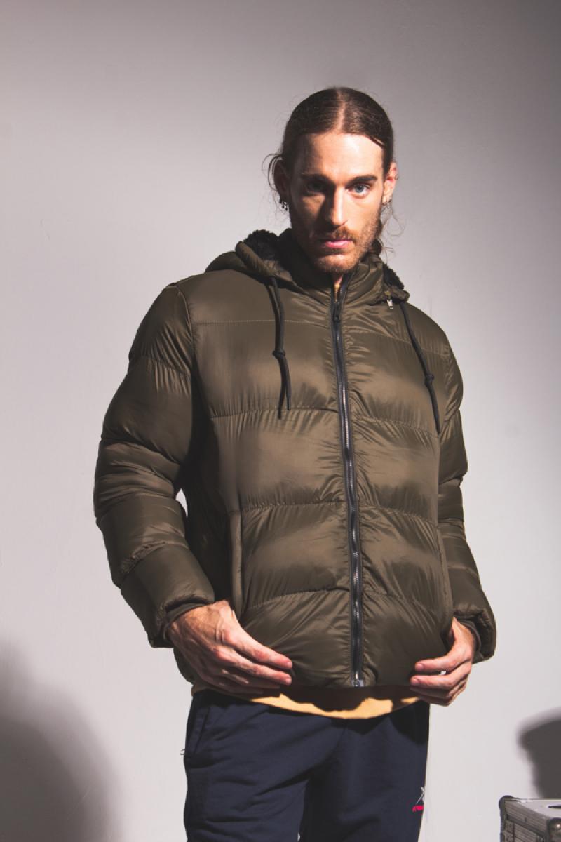 KALIF PUFFER H C/PIEL Y COSTURA W23