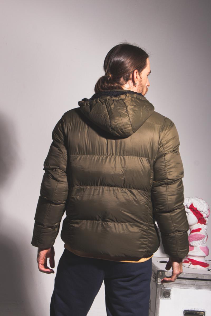 KALIF PUFFER H C/PIEL Y COSTURA W23