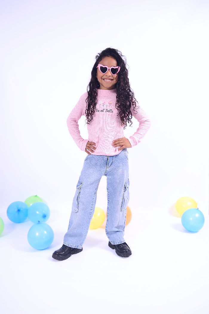 ALEXIS JEANS NA MOM WID LEG CARGO MALENA W24