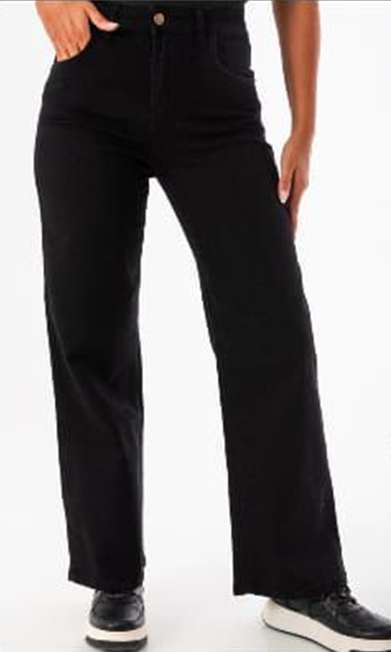 SURAH JEANS JULIA WIDE LEG BLACK CLASICO W24