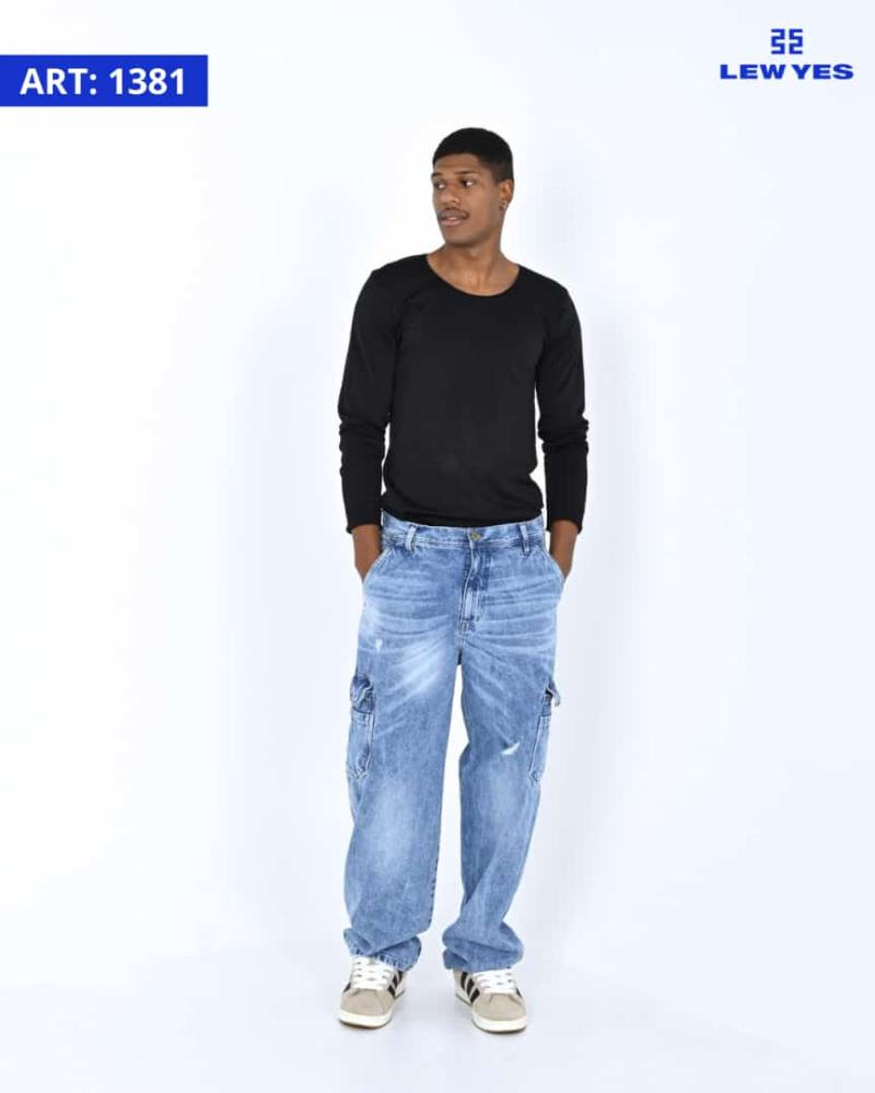 LEW & YES JEANS BAGGY ALEXIS BOL. CARGO W24