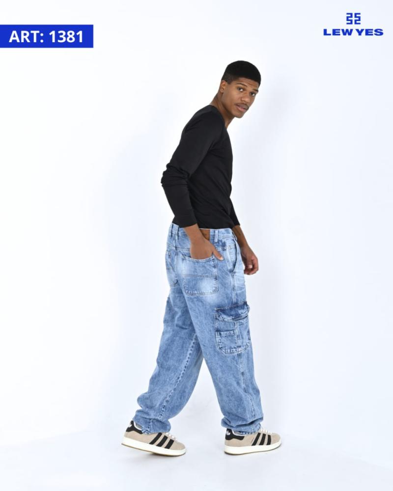 LEW & YES JEANS BAGGY ALEXIS BOL. CARGO W24
