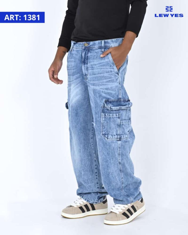 LEW & YES JEANS BAGGY ALEXIS BOL. CARGO W24