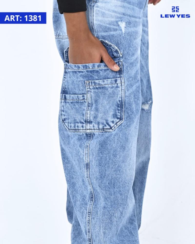 LEW & YES JEANS BAGGY ALEXIS BOL. CARGO W24