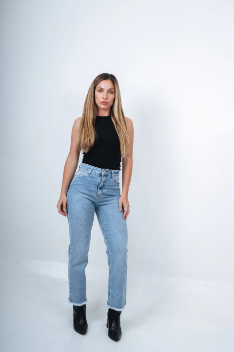 PINK ROCK JEANS STRAIGHT ATENAS V26