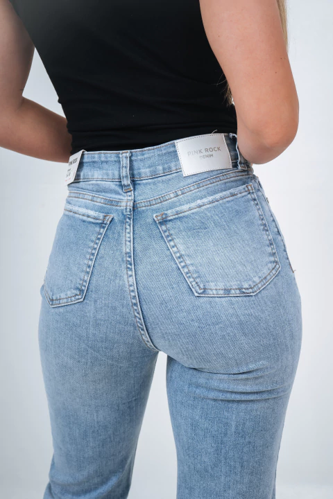 PINK ROCK JEANS STRAIGHT ATENAS V26