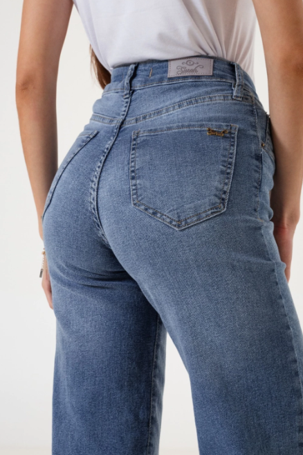 SURAHS JEANS WIDE LEG SEMI ELAST ELISABETTA V26