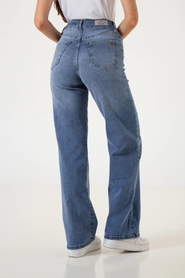 SURAHS JEANS WIDE LEG SEMI ELAST ELISABETTA V26