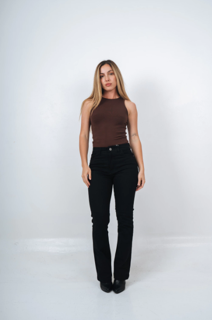 PINK ROCK GABARDINA FLARE CONFORT FALKNER V26