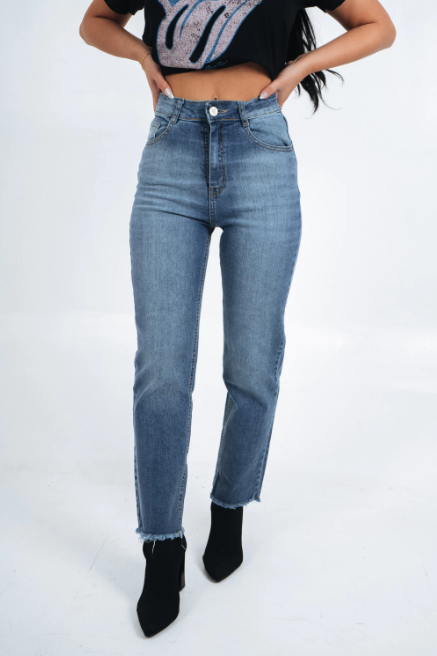 PINK ROCK JEANS STRAIGHT MARSELLA V26