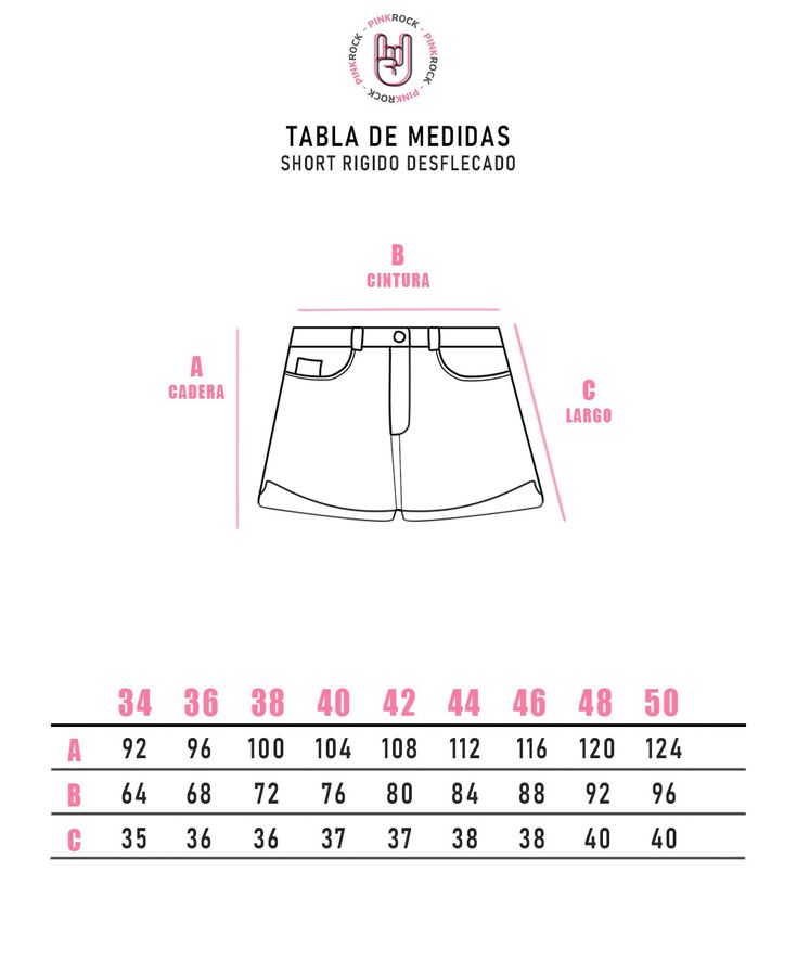 PINK ROCK SHORT CARTER V25