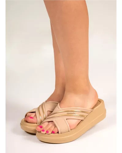AZALEIA OJOTA SOFT SLIDE PLAT FEM V25