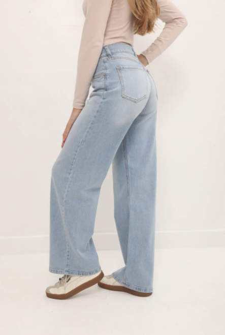 PINK ROCK JEANS WIDE CHELSEA W26