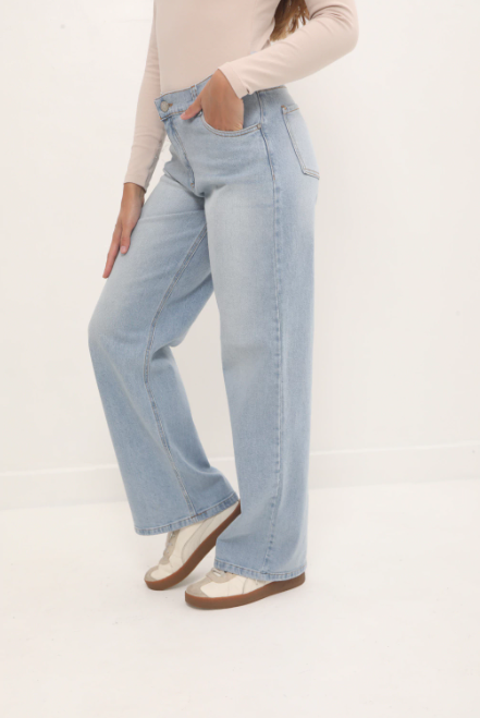 PINK ROCK JEANS WIDE CHELSEA W26