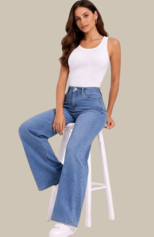SURAH JEANS WIDE LEG CLAUDIA PLUS W26