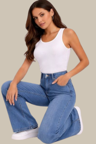 SURAH JEANS WIDE LEG CLAUDIA PLUS W26