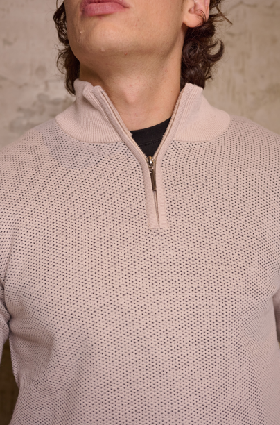 KALIF SWEATER MEDIO CIERRE TRAMADO W26