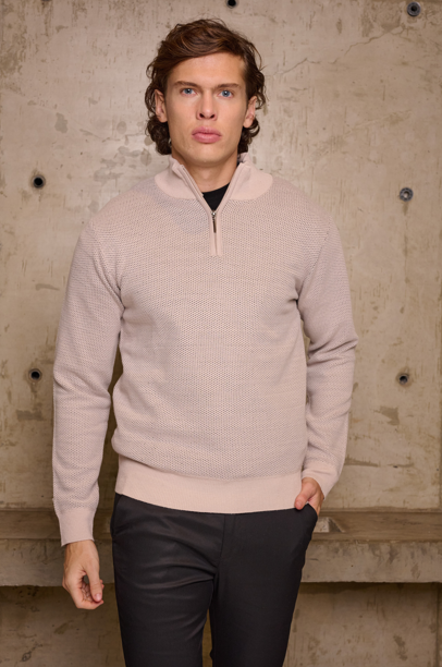 KALIF SWEATER MEDIO CIERRE TRAMADO W26
