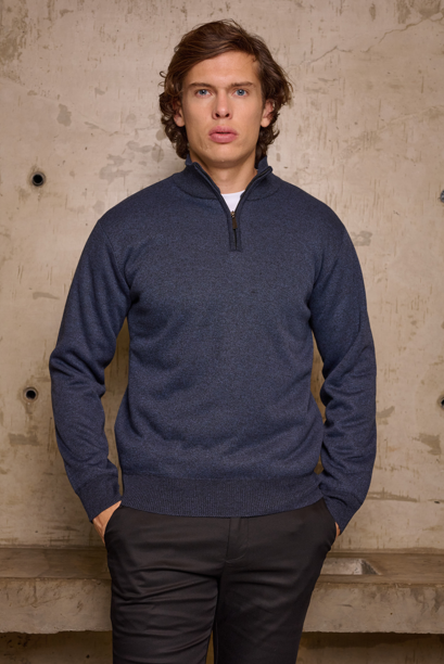 KALIF SWEATER MEDIO CIERRE MELANGE W26