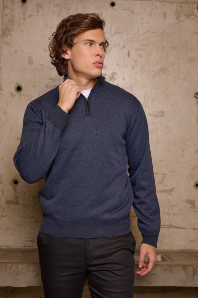 KALIF SWEATER MEDIO CIERRE MELANGE W26