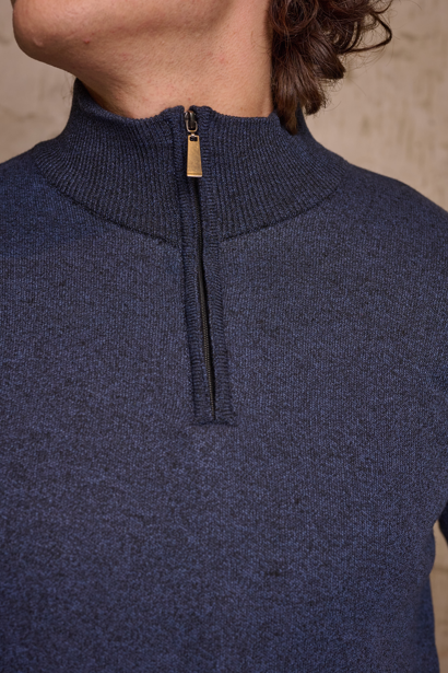 KALIF SWEATER MEDIO CIERRE MELANGE W26