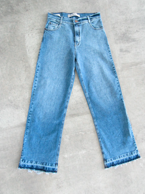 PINK ROCK JEANS WIDE LEG BLUELISH W26