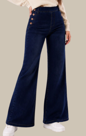 SURAH JEANS UMA WIDE LEG TIRO ALTO ELAST W26