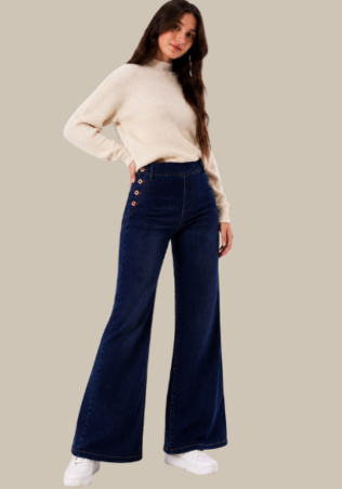SURAH JEANS UMA WIDE LEG TIRO ALTO ELAST W26
