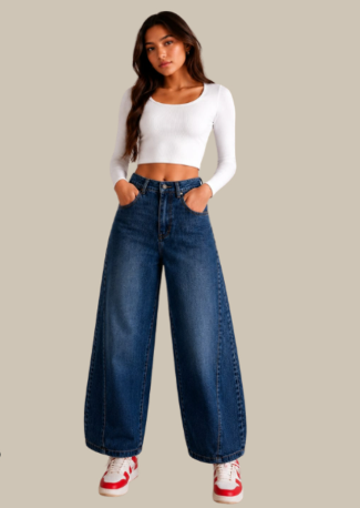 SURAH JEANS VELMA WIDE LEG TIRO ALTO W26