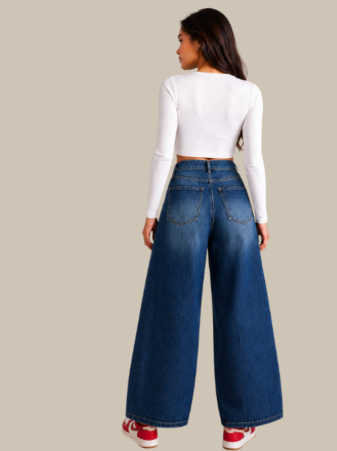 SURAH JEANS VELMA WIDE LEG TIRO ALTO W26