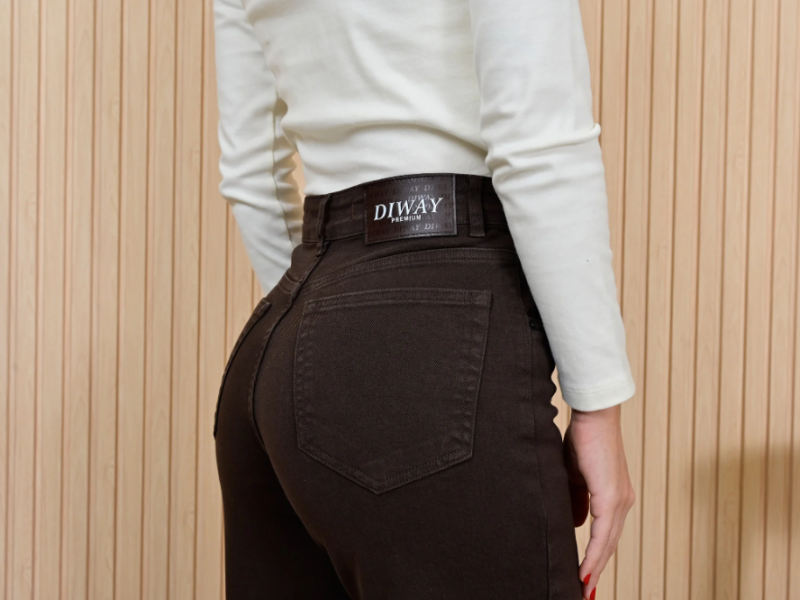 DIWAY JEANS WIDE LEG TIRO ALTO W26