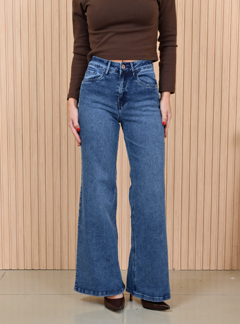 DIWAY JEANS WIDE LEG TIRO ALTO W26