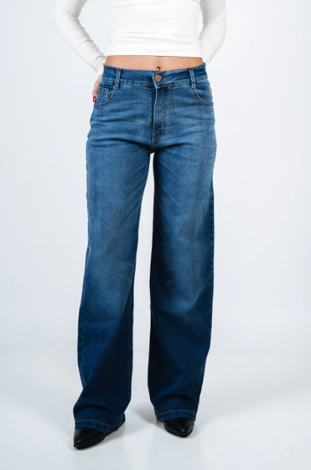 PINK ROCK JEANS ZAFIRA WIDE LEG W26
